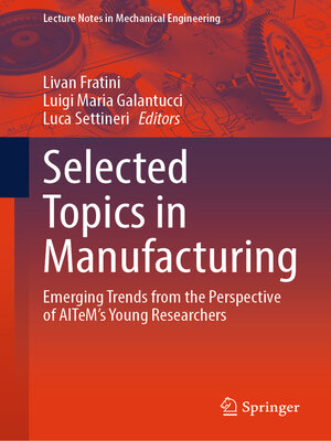 cover image of Selected Topics in Manufacturing